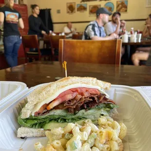 Half a BLTA. It was so huge, I saved it to go.