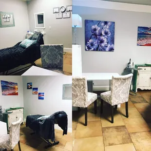 Tidy, clean and relaxing environment.