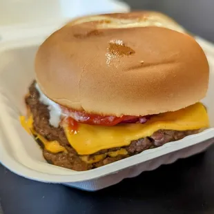 Double cheeseburger