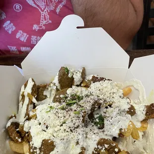 Aladdin Fries with lamb