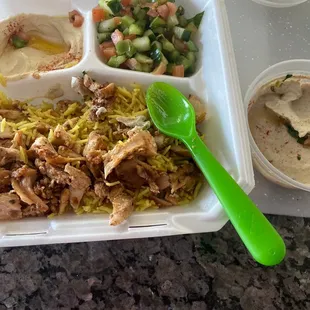 Chicken Shawarma Over Rice