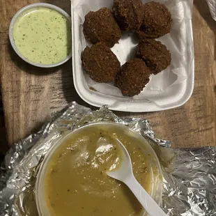 Falafel Lentil soup