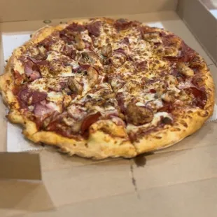 meat lovers pizza