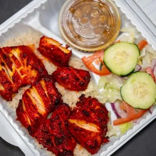 Spicy chicken kabob