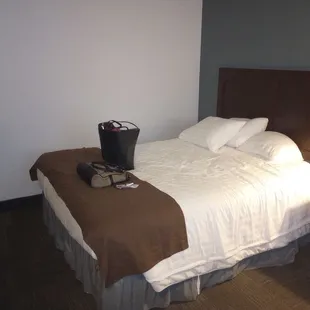 Beds were uncomfortable, no comforters, just sheets