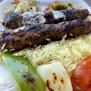 Two Skewers Kafta Kabob