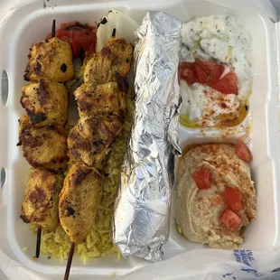 Chicken Kabob Plate