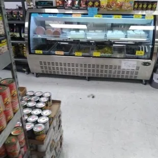 Deli meats, fresh cheeses and olives