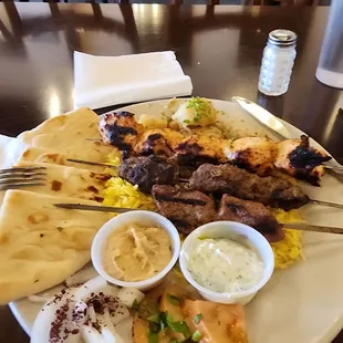 Kabob Meat Trio plate