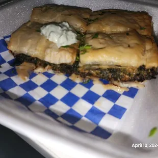 Spanakopita take out