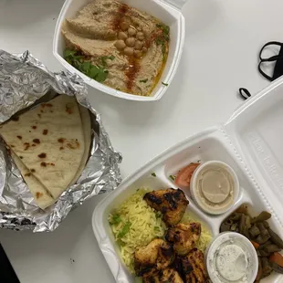 Chicken Kabob Plates