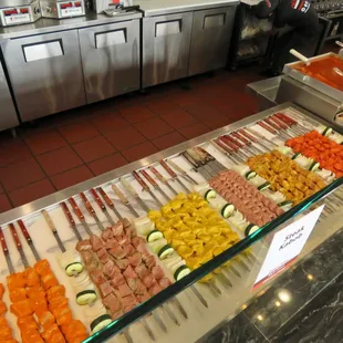 sushi and sashimi, interior