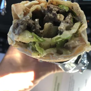 Beef shawarma