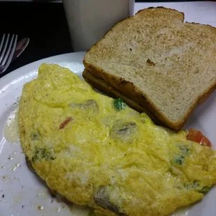 Veggie omelet.