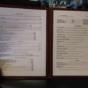 More menu.