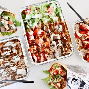 Gyro bowls combo and in Pita bread