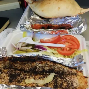 Chicken Kabab  the most delicious thing is  my country&apos;s special bread