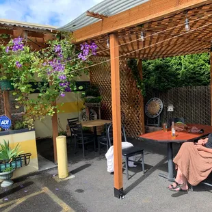 Oudoor seating.... quite lovely