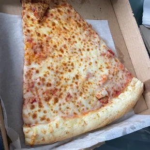HUGE pizza Jumbo Cheese Slice