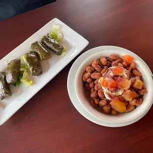 Grape Leaves and Fava Beans