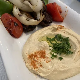 Beef Kafta Kabob Dinner w/Hummus