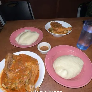 1. Egusi Soup with fufu