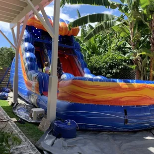 13 ft water slide. Kids had a blast!