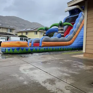 A side view of my set up