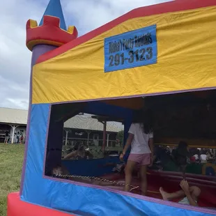 Company name, zip-tie patch job, hole