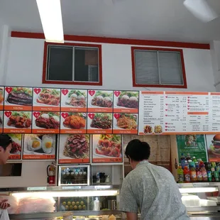 two men ordering food