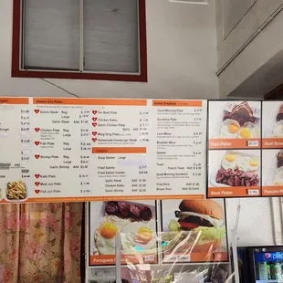 Menu part 1. 40 different options!