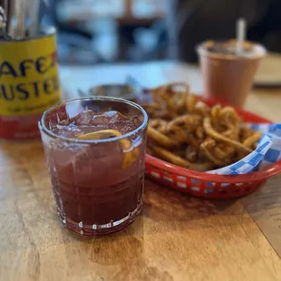 Mamajuana and Mesquite Spiral Fries