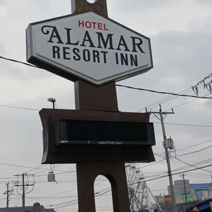 Sign from the parking lot