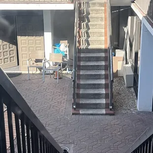 Storage area in front of pool?