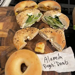 bagels, bagel, food