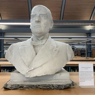 Some hidden art if you look up at the shelf on 2nd floor.