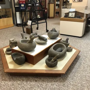 Mortar and pestels used by Native Americans