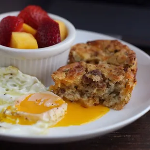 Sausage, cheddar and chive morning biscuits