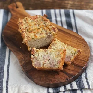 Sausage, Cheddar, and Chive Brunch Mini Loaf