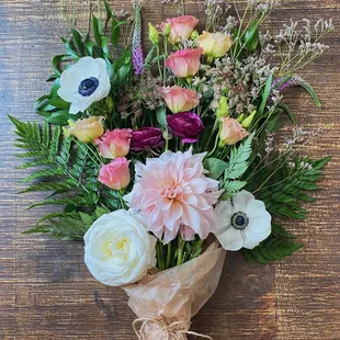 large flower bouquet from local florist