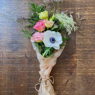 small flower bouquet from local florist