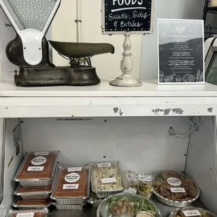 Prepared foods. Inside