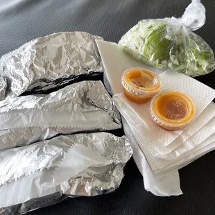 a variety of food items