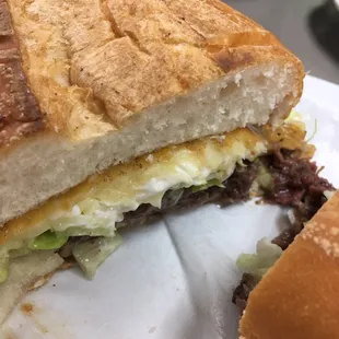 cross section : torta de barbacoa