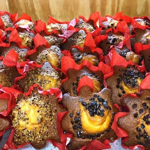 a variety of baked goods