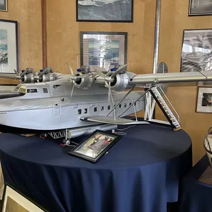Large Martin M-130 model in the PanAm section