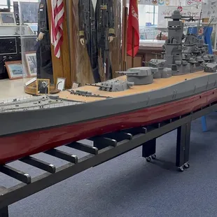 They have a huge Battleship Yamato model