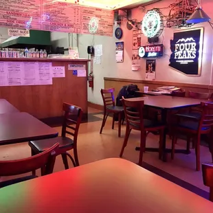 Inside - Divey and homey