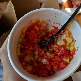 Hot Cheetos elote