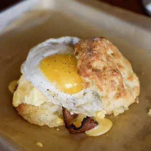Biscuit egg and cheese